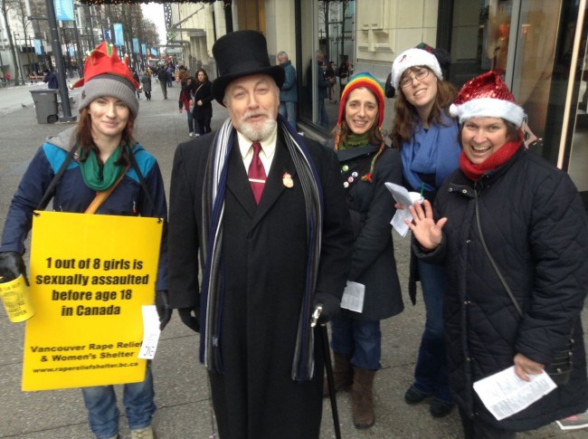 Last year's event, where we were visited by a very Dickensian-looking gentleman!