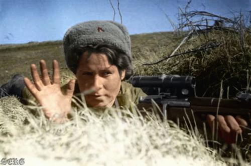 Soviet WWII Soldiers in Colour