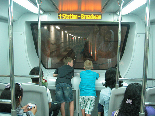 Kids on Skytrain